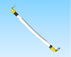 434. 產(chǎn)品名稱(chēng)：定制光伏逆變器Switch to PCB板PV-/UL3530/10AWG/黑色硅膠線(xiàn)預(yù)絕緣 M4 90°Y型端子加預(yù)絕緣M4 90°O型端子/玻纖管