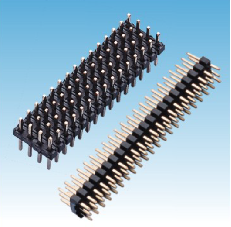 175. 產品名稱: 2.00mm 排針 三/四排 180度