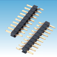 201. 產(chǎn)品名稱: 2.54mm 排針 單排 臥式SMT （帶柱/夾持蓋）