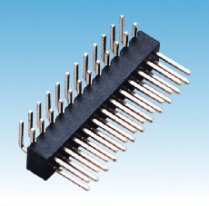 206. 產(chǎn)品名稱(chēng): 2.54mm 排針  雙排 90度