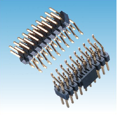 209. 產(chǎn)品名稱: 2.54mm 排針 雙排 臥式SMT(帶柱/夾持蓋)      