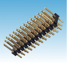 210. 產(chǎn)品名稱: 2.54mm 排針 三 排180度